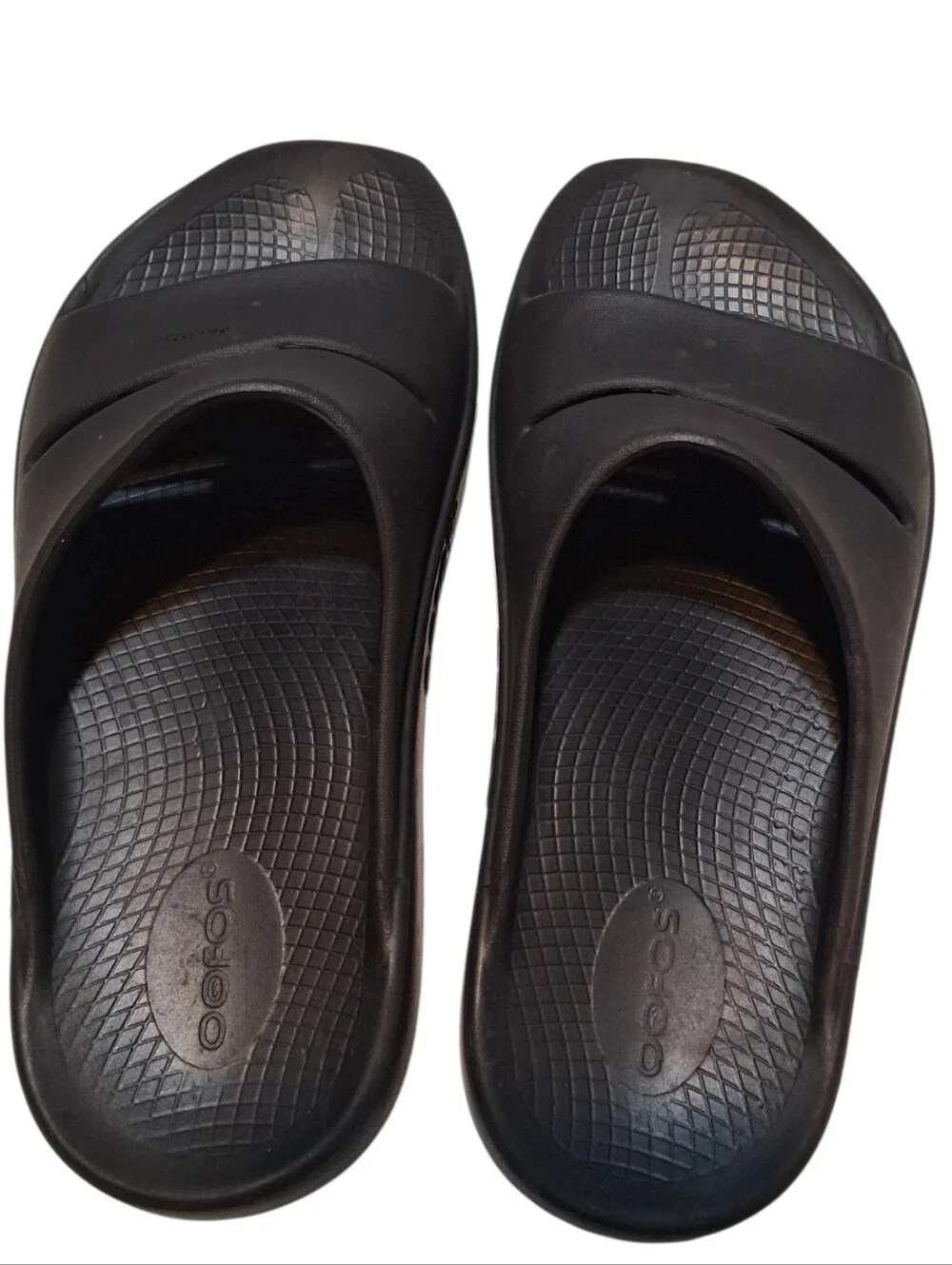 OOFOS OOriginal Recovery Slide Sandals Black Men's 8 Women's 10 Casual Comfy
